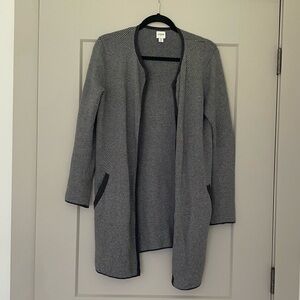 J. Crew Factory Charcoal Herringbone Cardigan - Size XS